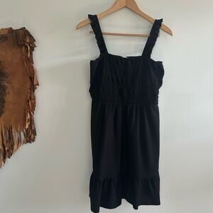 Topshop Black Short Black Summer Dress Sz 8 Medium